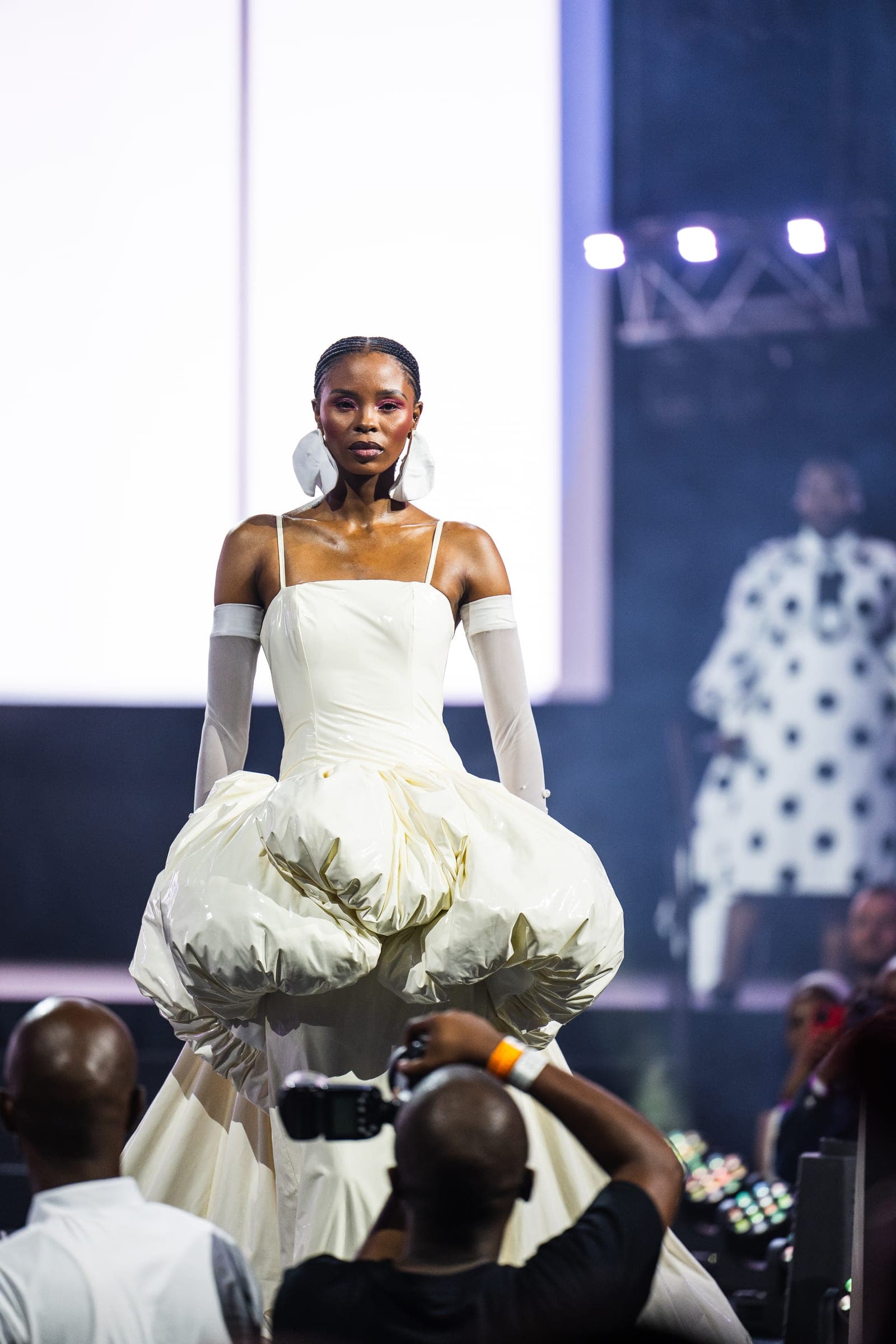 Fashion model on the Fusion Fest runway