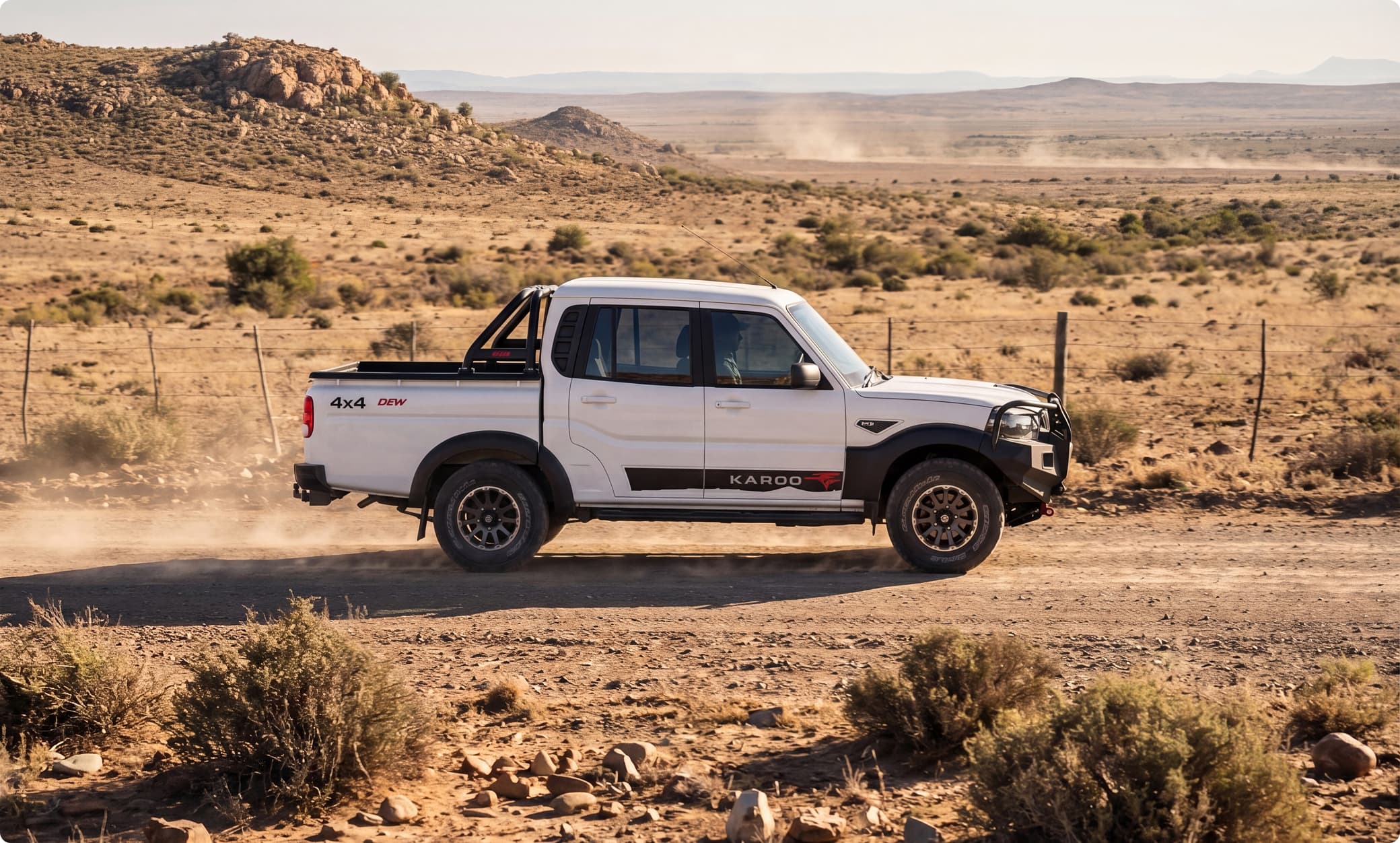 Mahindra Karoo Dew exterior — front three-quarter view