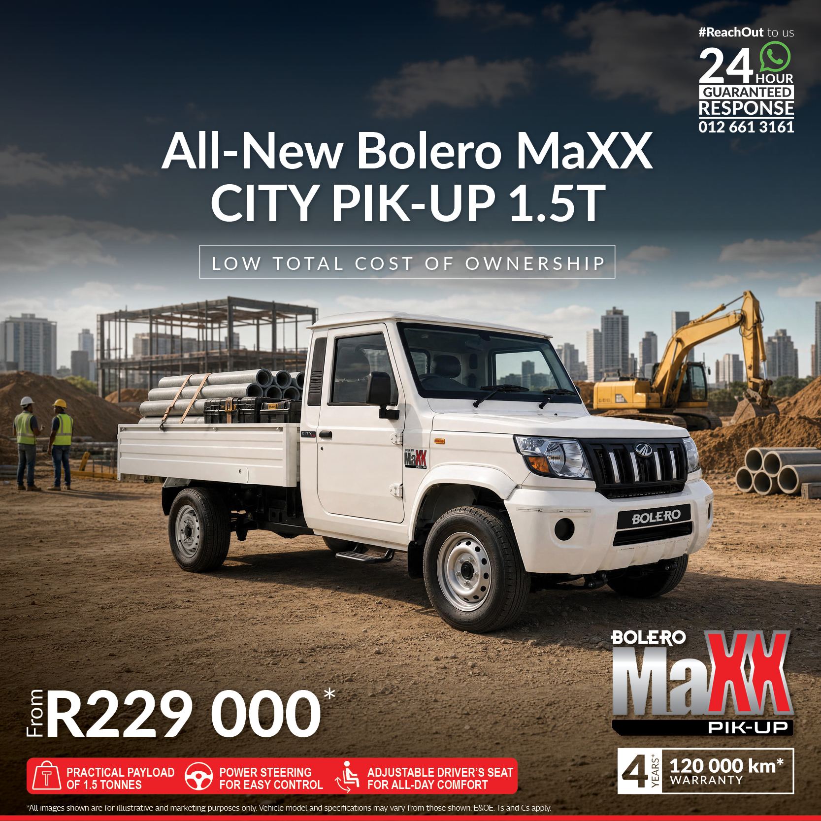 All-new Mahindra Bolero MaXX MaXX City Pik-Up 1.5T offer