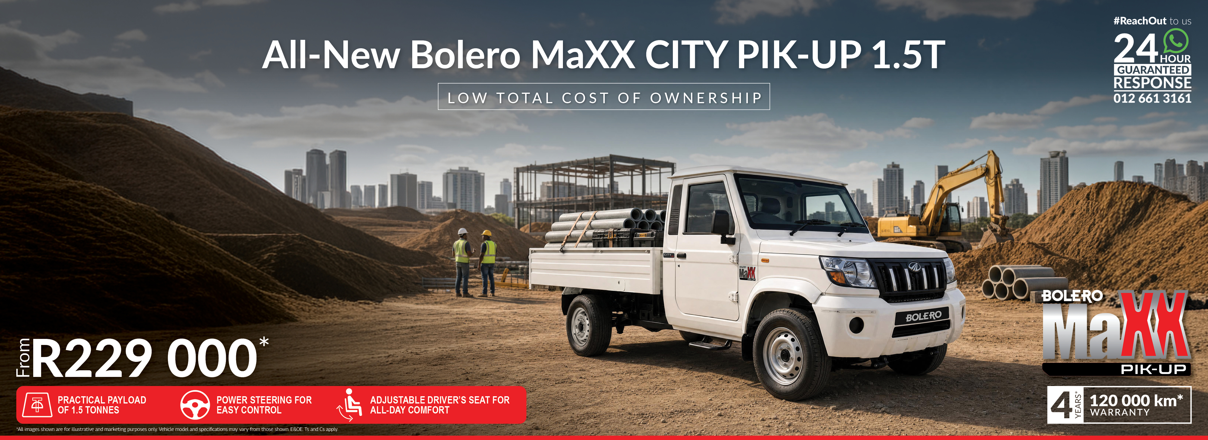 All-new Mahindra Bolero MaXX MaXX City Pik-Up 1.5T offer